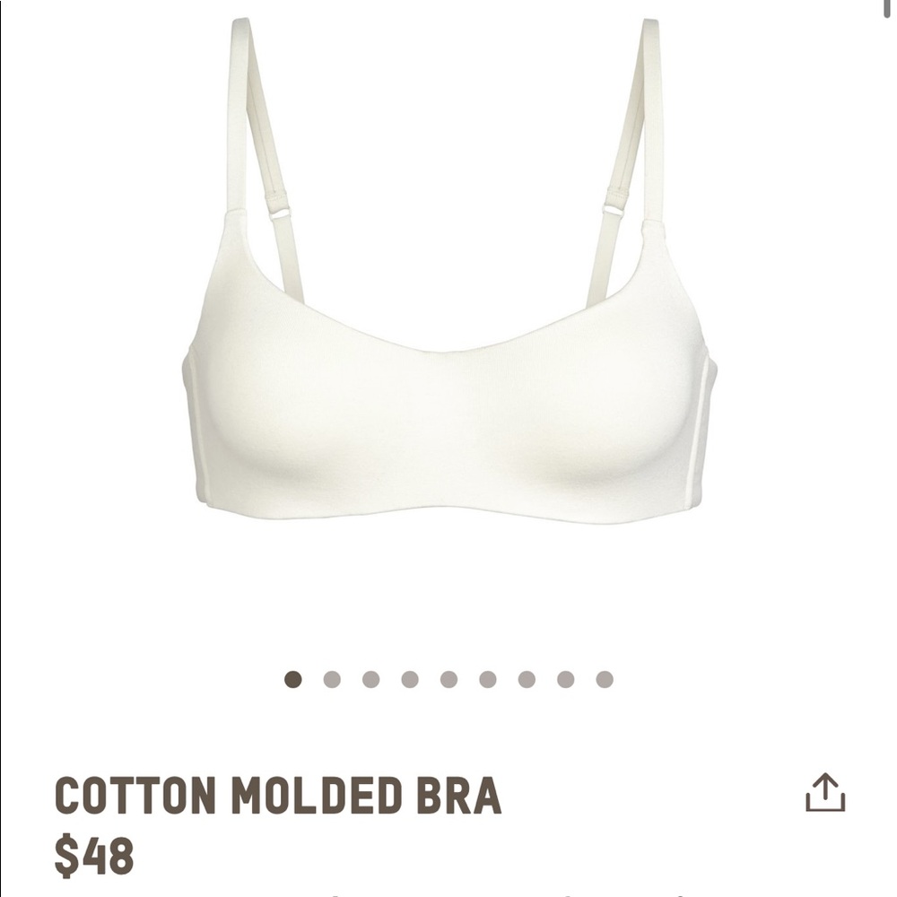 NWOT SOLD OUT!! SKIMS COTTON MOLDED BRA